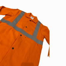 Load image into Gallery viewer, Orange Reflective Utility Button Down
