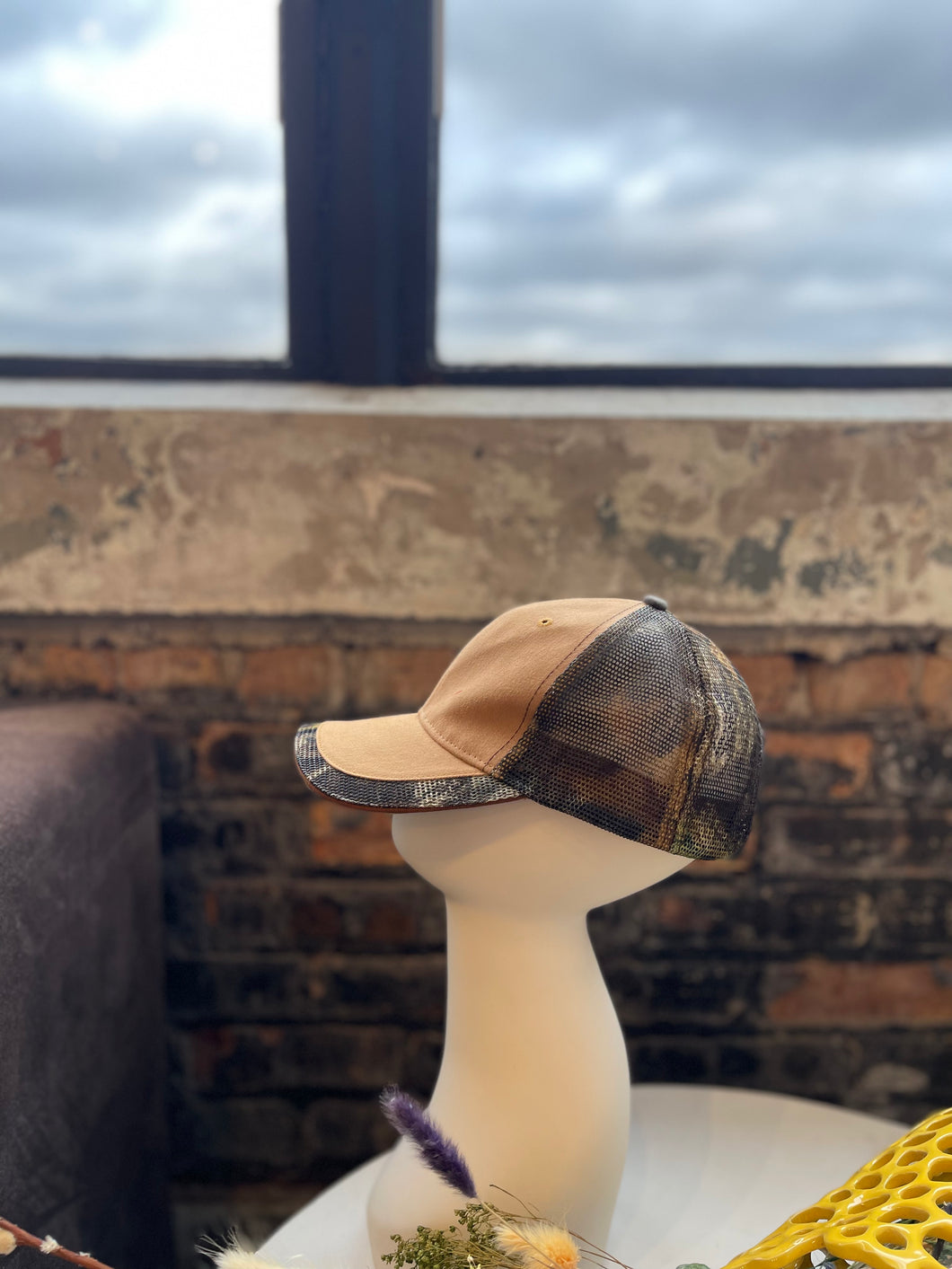 Tan Camo Hat