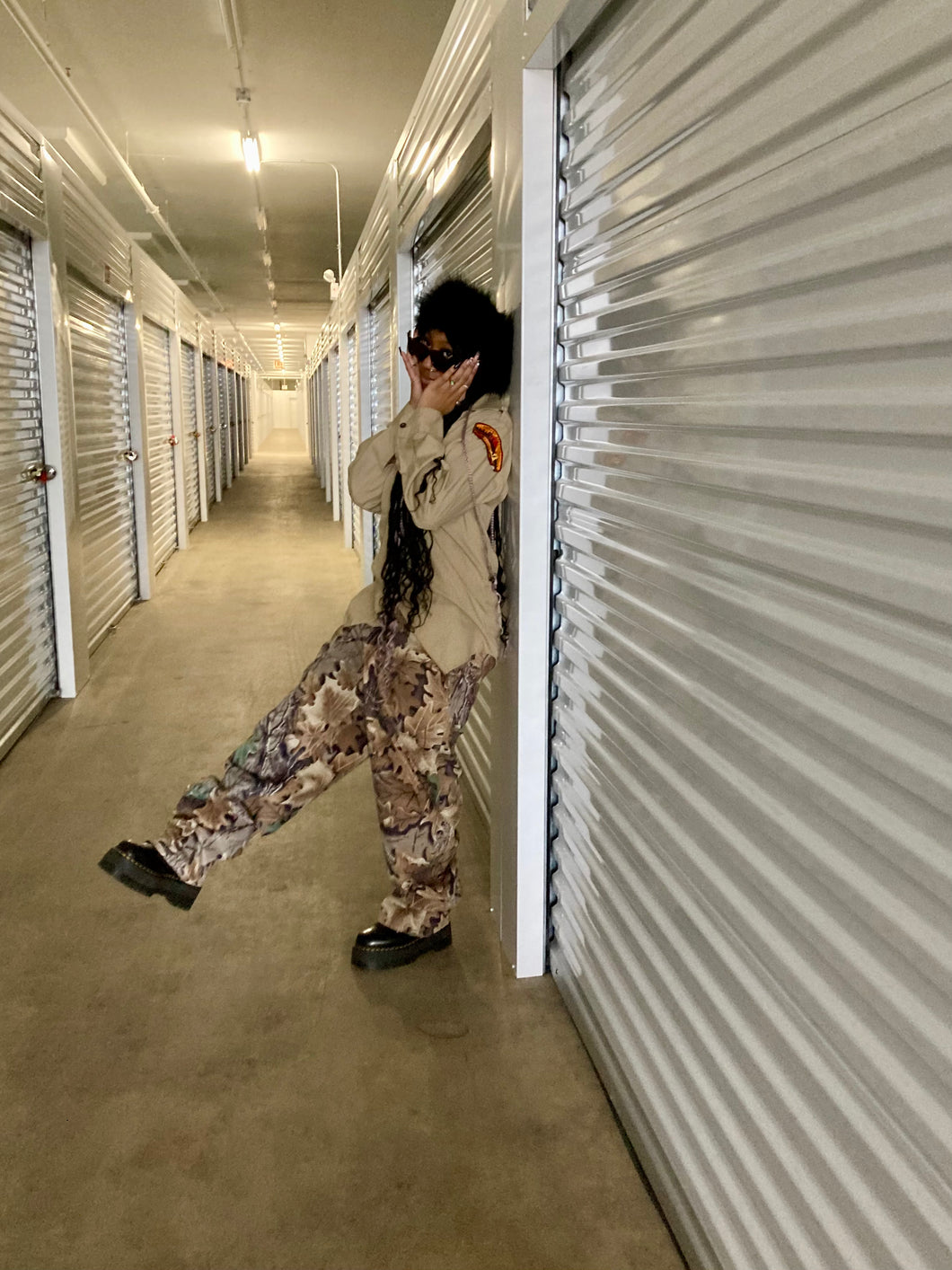 Leafy Textured Joggers