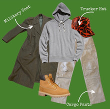 Load image into Gallery viewer, Military Double Breast Coat
